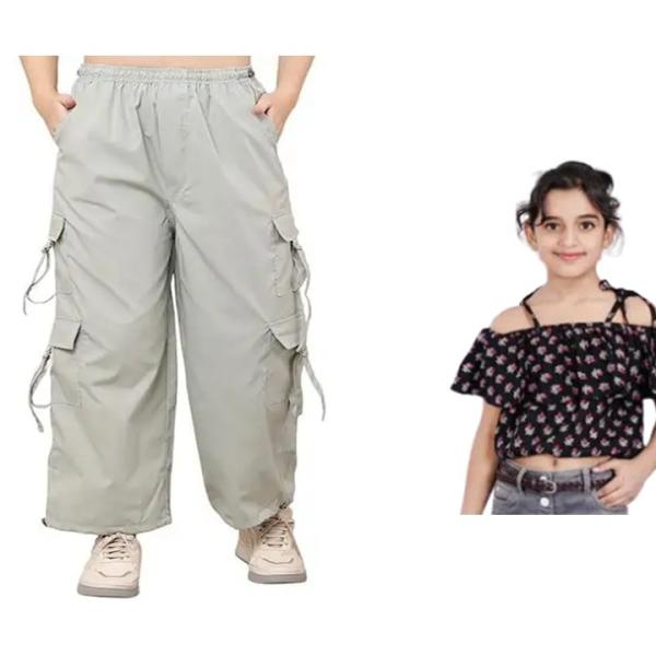 Cargo Pant & Crop Top Combo