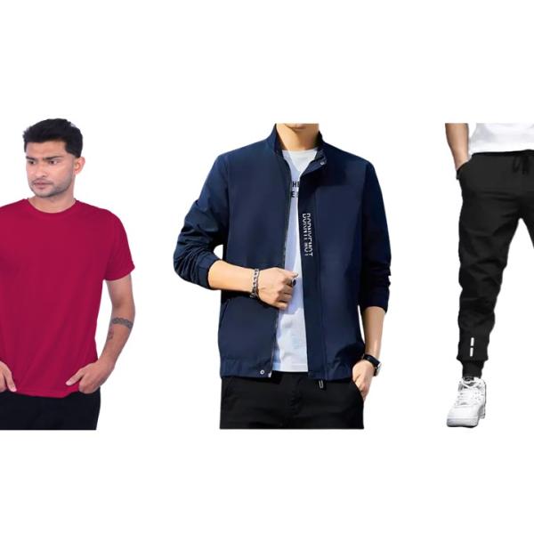 Tshirt, Jacket & Trackpant(Combo)