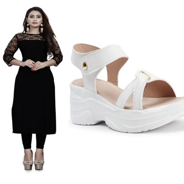 Kurti & ledies Heel Sandal ( combo )