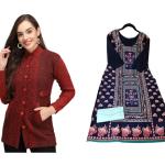 Women's Hoodie and Kurti Combo