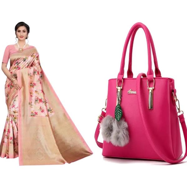 Saree and Bag (combo)