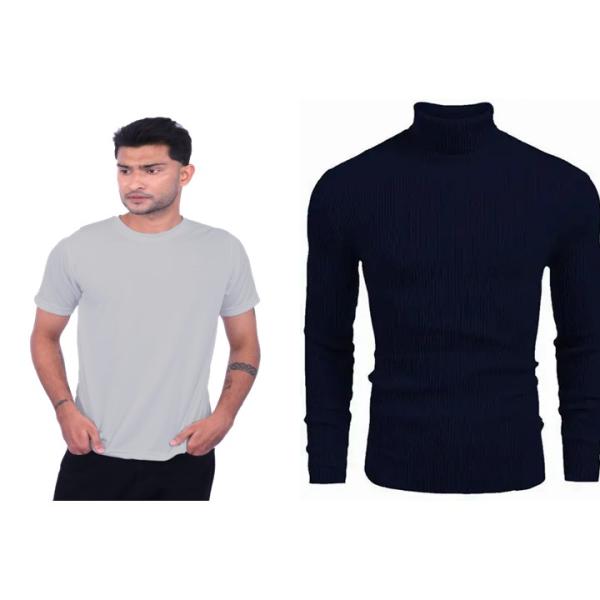 Men's Sweater t-Shirt Combo