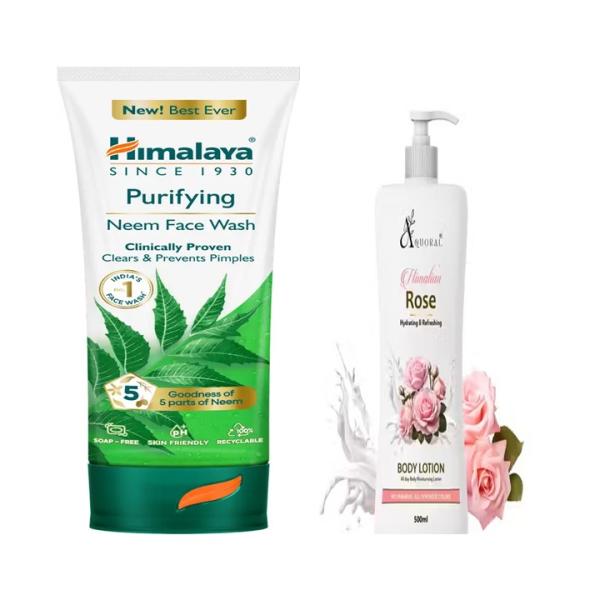 Face Wash & Body Lotion Combo