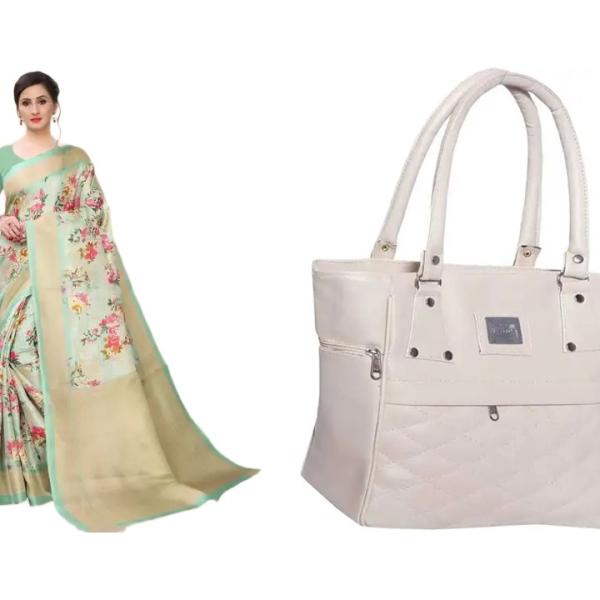 Saree and Bag (combo)