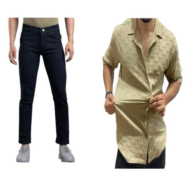 Men's Jeans & Shirt Combo