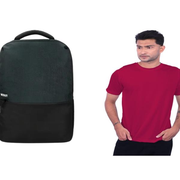 Laptop Bag & T-shirt (Combo)