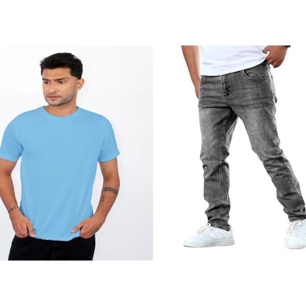 T- Shirt and Jeans (Combo)