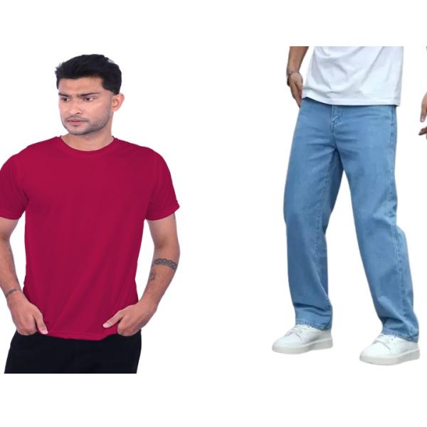 T- Shirt and Jeans (Combo)