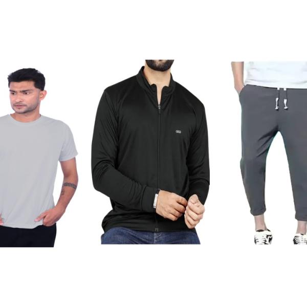 Tshirt, Jacket & Trackpant(Combo)