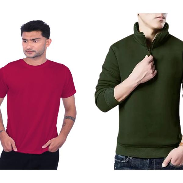 Men's Sweater t-Shirt Combo