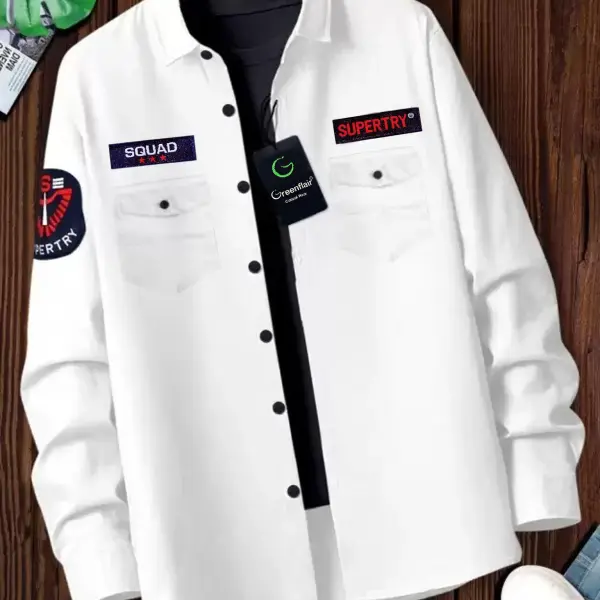 Cotton Blend Regular Fit Applique Full Sleeves Men's Casual Shirt( Pack of 1 )