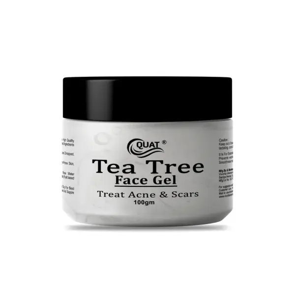 QUAT Tea Tree Gel Face Gel 100% Natural Gel Anti-wrinkle Extract Acne Removal Scars Treatment massage Gel for Any Skin Care (100 g)  (100 g)