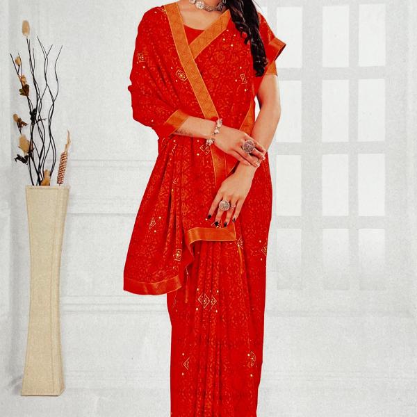 Exclusive Fancy Georgette Saree