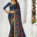 SRIVALLI  BLUE BOX SAREE