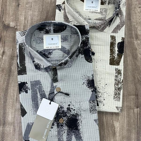 MENS STYLISH PRINTED SHIRT (SINGLE PEICE)