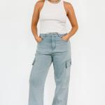 WOMEN CARGO JEANS