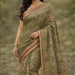Women's Floral Printed Georgette Saree