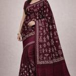 Women's Cotton Saree With Unstitched Blouse Piece