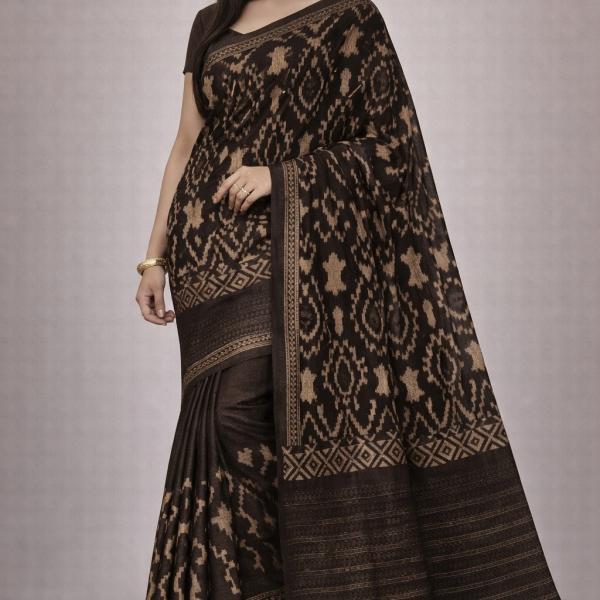 Women's Cotton Saree With Unstitched Blouse Piece