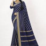 Georgette Printed Sarees for Women with Blouse Piece