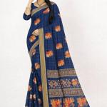 Georgette Printed Sarees for Women with Blouse Piece