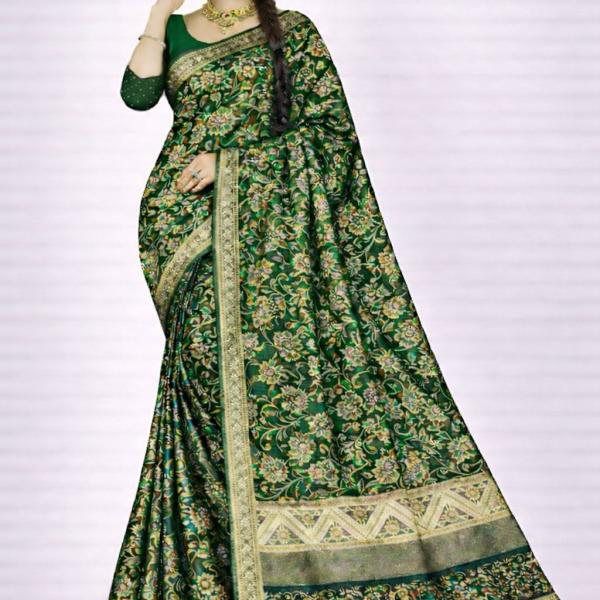 Georgette Printed Sarees for Women with Blouse Piece