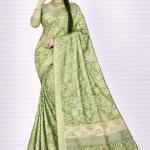 Georgette Printed Sarees for Women with Blouse Piece