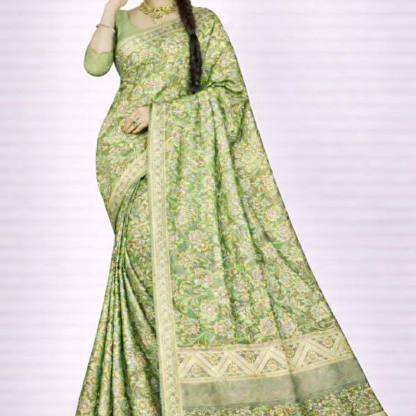 Georgette Printed Sarees for Women with Blouse Piece