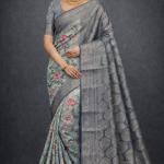 Georgette Printed Sarees for Women with Blouse Piece