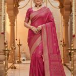 Georgette Printed Sarees for Women with Blouse Piece