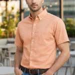 Men's Casual Washed Cotton shirt