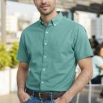 Men's Casual Washed Cotton shirt