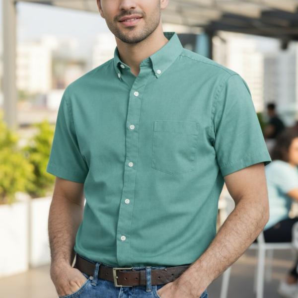 Men's Casual Washed Cotton shirt
