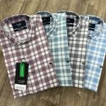 Premium Men's Stylish Check Shirt-Regular Fit  single pice
