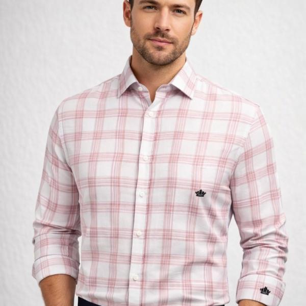 Premium Men's Stylish Checkered Shirt-Regular Fit