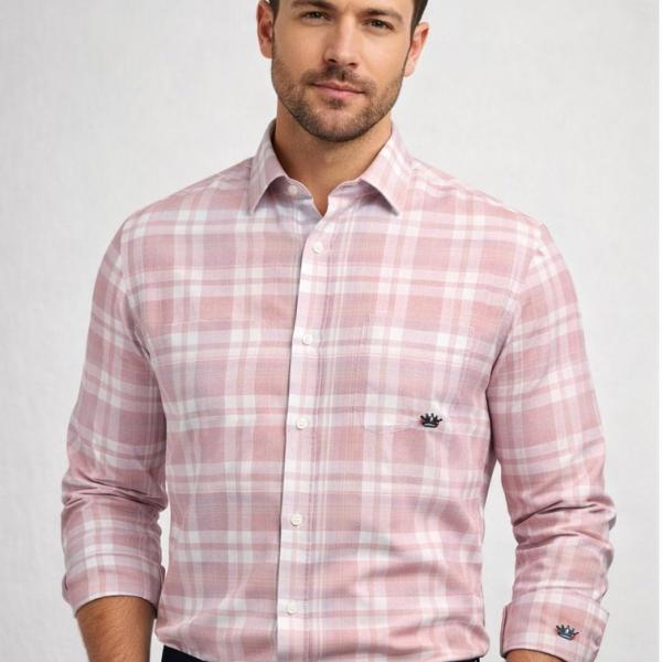 Premium Men's Stylish Checkered Shirt-Regular Fit