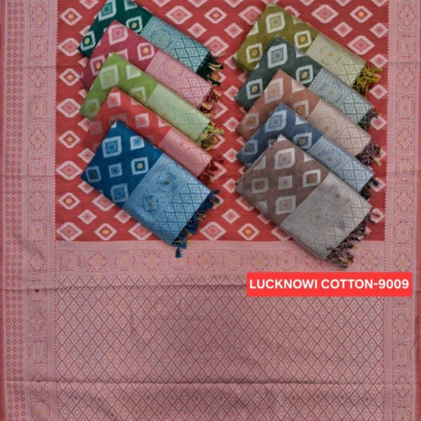 Women's Lucknowi Cotton Saree
