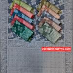 Women's Lucknowi Cotton Saree