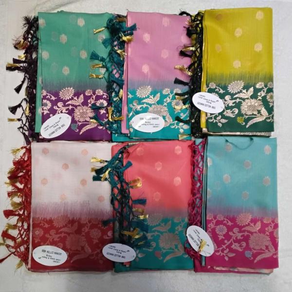 Geenwa cotton silk saree
