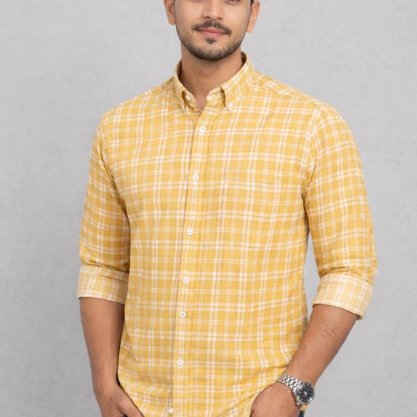 Premium Men's Stylish Check Shirt-Regular Fit