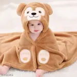 Hooded baby bath towel for the baby boy's and baby Girl's Brown