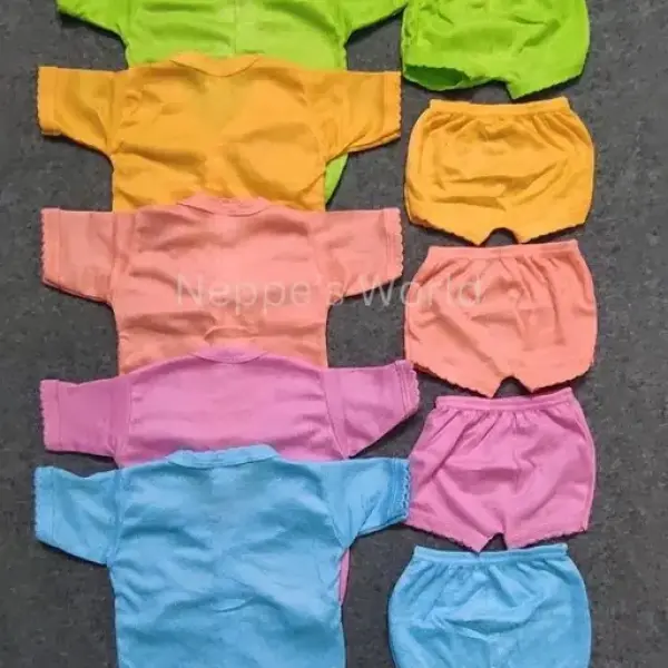 BABY PLAIN SLEEVE AND WHITE BUTTON - 10