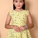 Girls Frock Dress Yellow